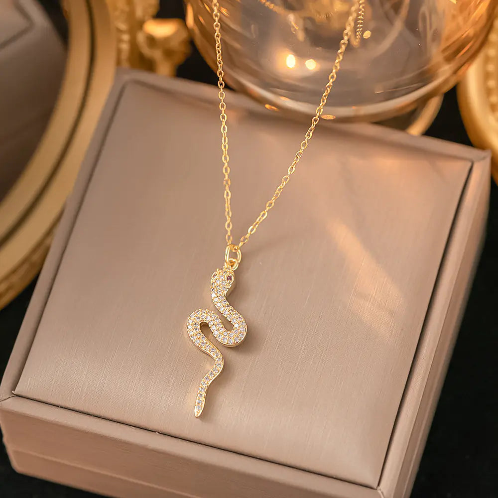 52 MODELS of colorfast Titanium Steel Necklace for Women - Elegant Design