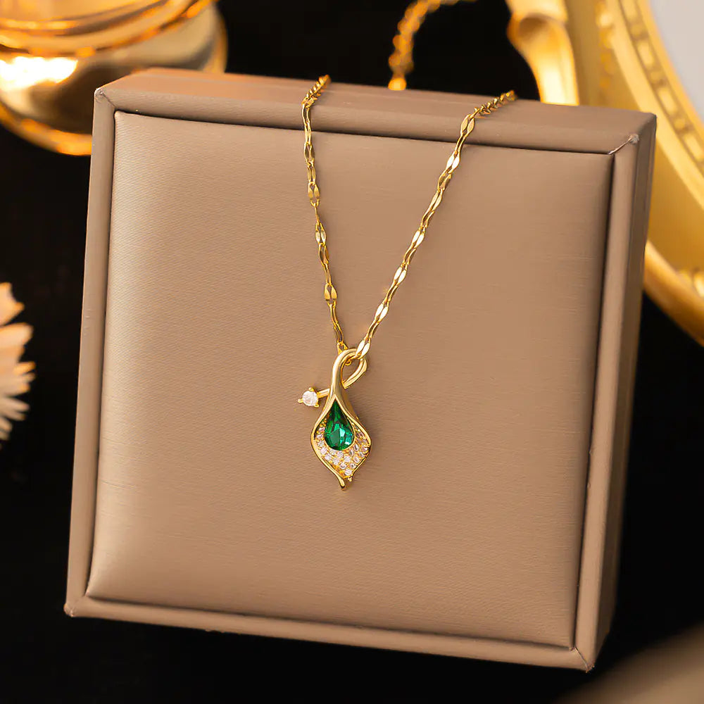 52 MODELS of colorfast Titanium Steel Necklace for Women - Elegant Design