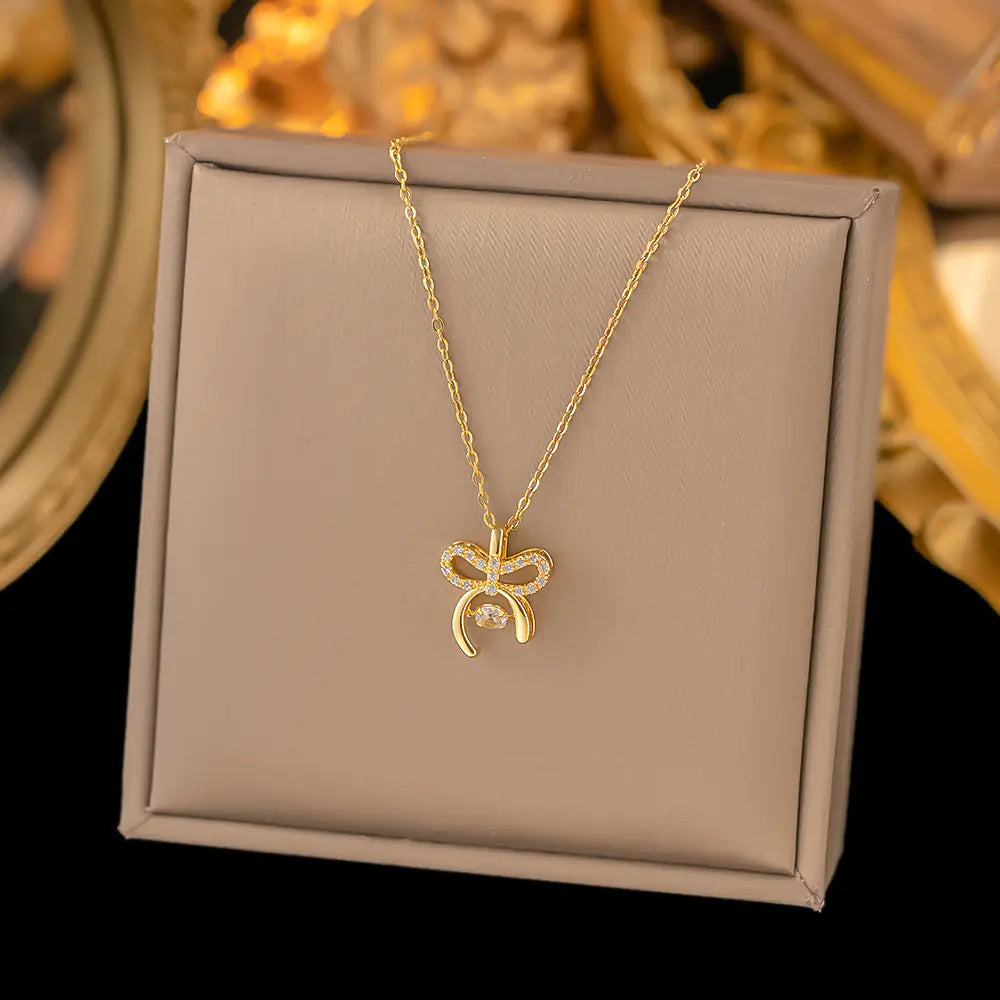 52 MODELS of colorfast Titanium Steel Necklace for Women - Elegant Design