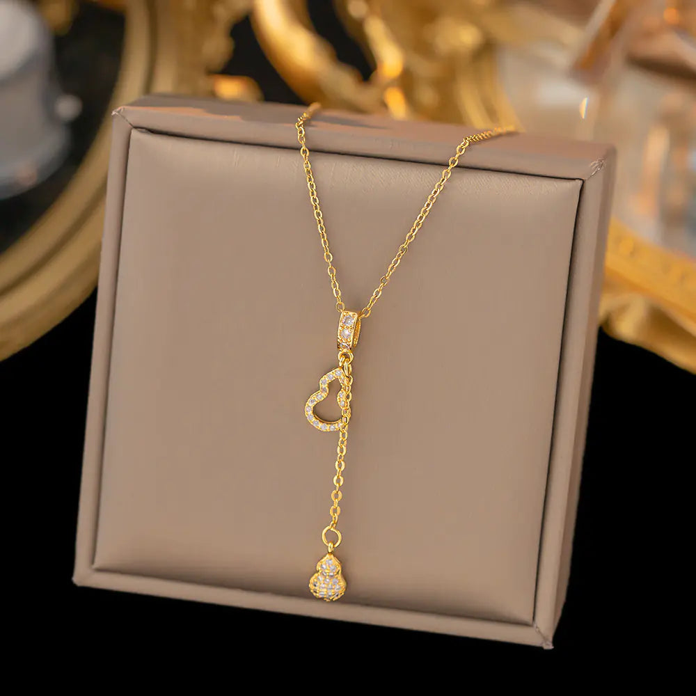 52 MODELS of colorfast Titanium Steel Necklace for Women - Elegant Design
