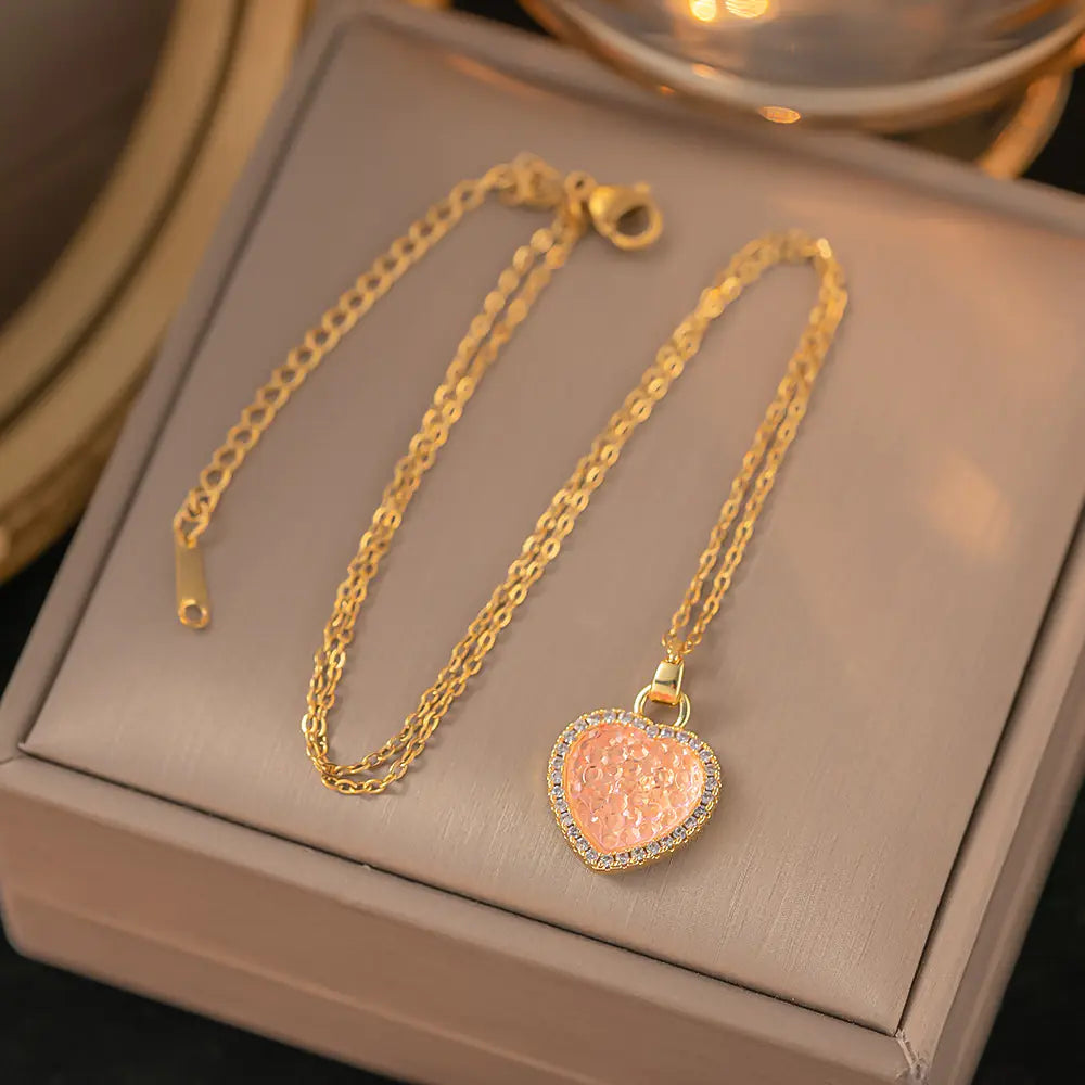 52 MODELS of colorfast Titanium Steel Necklace for Women - Elegant Design