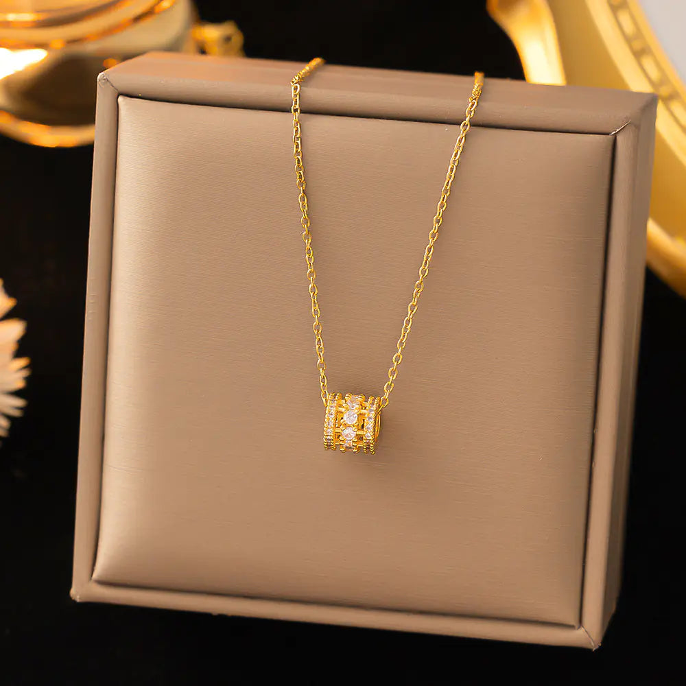 52 MODELS of colorfast Titanium Steel Necklace for Women - Elegant Design