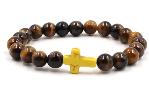 Nine-Color Turquoise Tiger Eye Buddha Bead Bracelet
