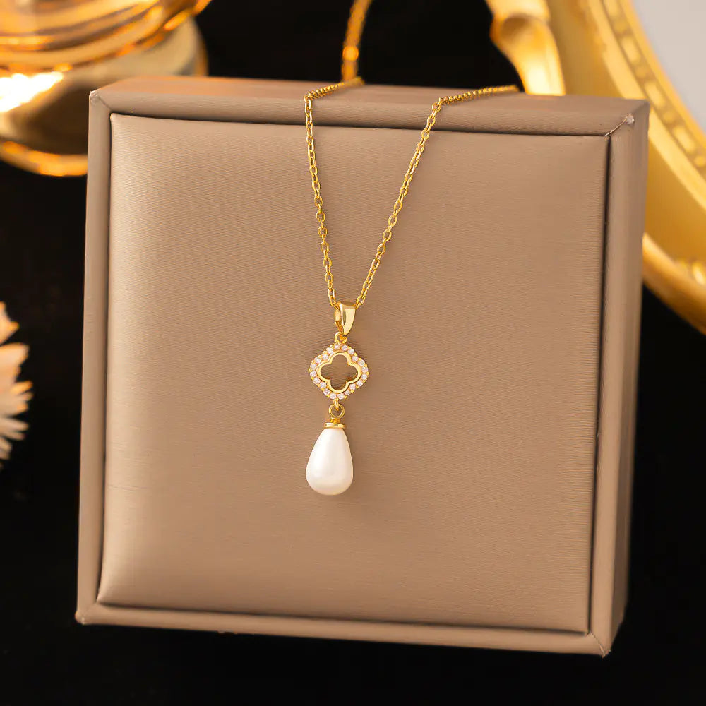 52 MODELS of colorfast Titanium Steel Necklace for Women - Elegant Design