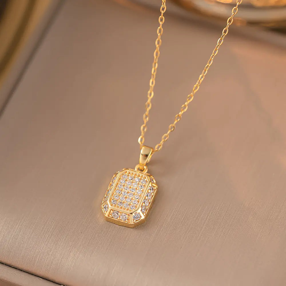 52 MODELS of colorfast Titanium Steel Necklace for Women - Elegant Design