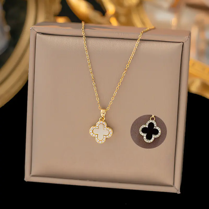 52 MODELS of colorfast Titanium Steel Necklace for Women - Elegant Design
