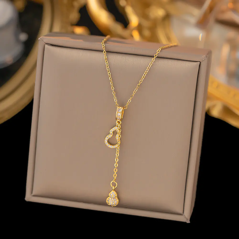 52 MODELS of colorfast Titanium Steel Necklace for Women - Elegant Design