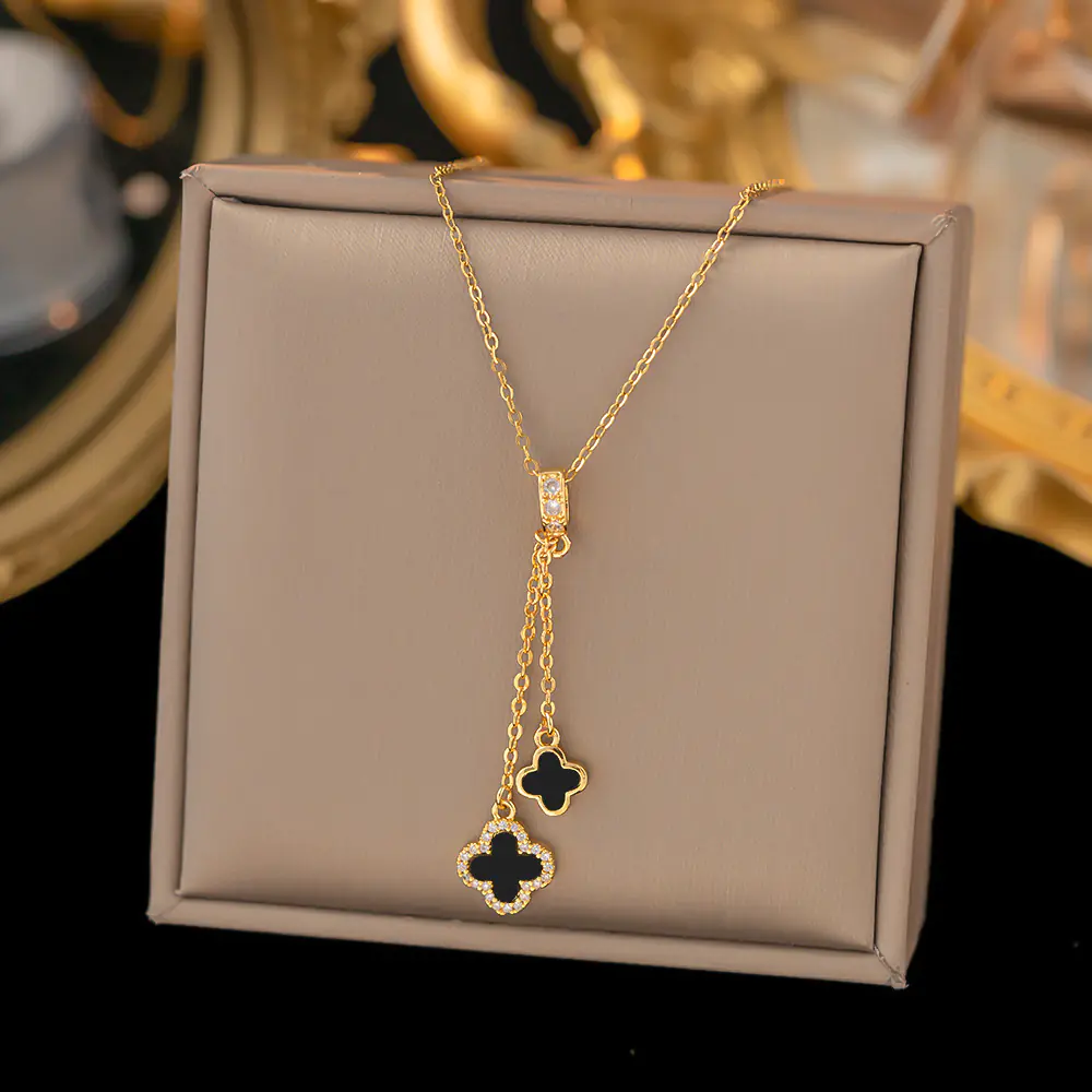 52 MODELS of colorfast Titanium Steel Necklace for Women - Elegant Design