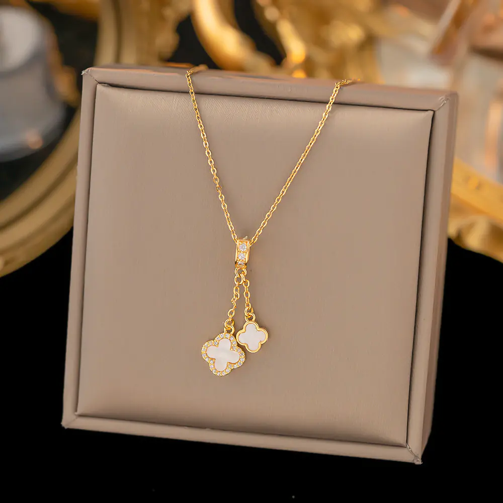 52 MODELS of colorfast Titanium Steel Necklace for Women - Elegant Design