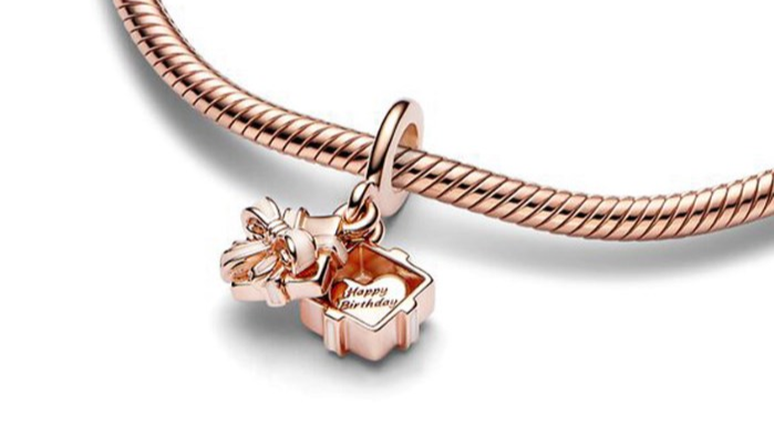 925 Sterling Silver Charm with Birthday Gift Box (One)