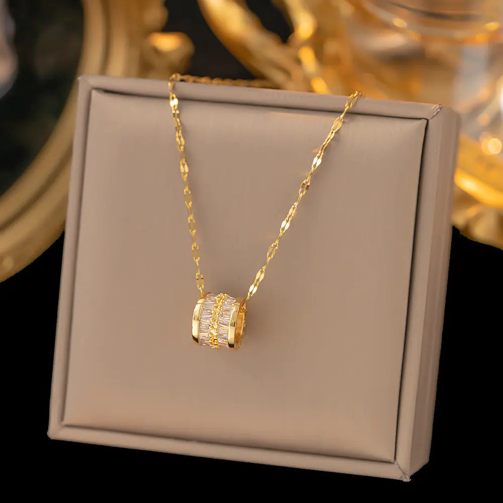 52 MODELS of colorfast Titanium Steel Necklace for Women - Elegant Design