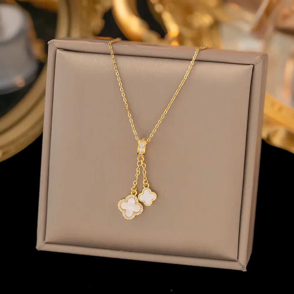 52 MODELS of colorfast Titanium Steel Necklace for Women - Elegant Design