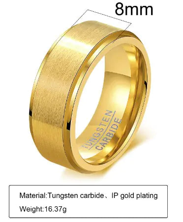 Bague en acier tungstène pour homme : un accessoire élégant