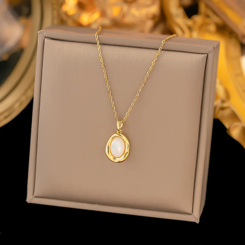 52 MODELS of colorfast Titanium Steel Necklace for Women - Elegant Design