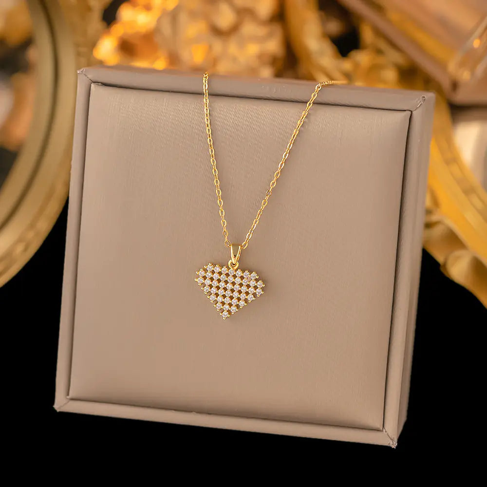 52 MODELS of colorfast Titanium Steel Necklace for Women - Elegant Design