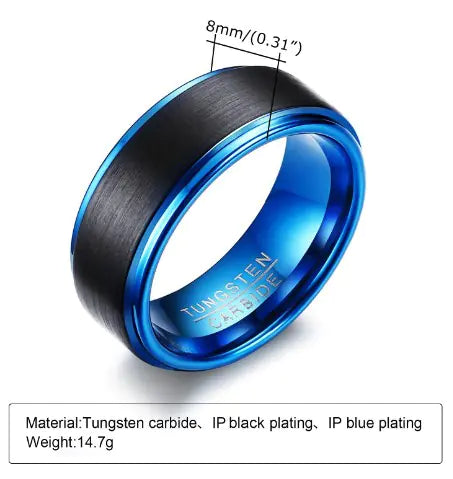 Bague en acier tungstène pour homme : un accessoire élégant