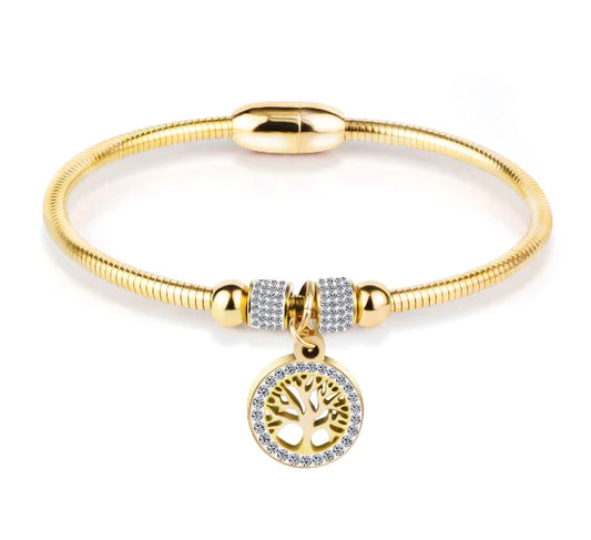 Religious Tree of Life Cross Bracelet (One Piece)