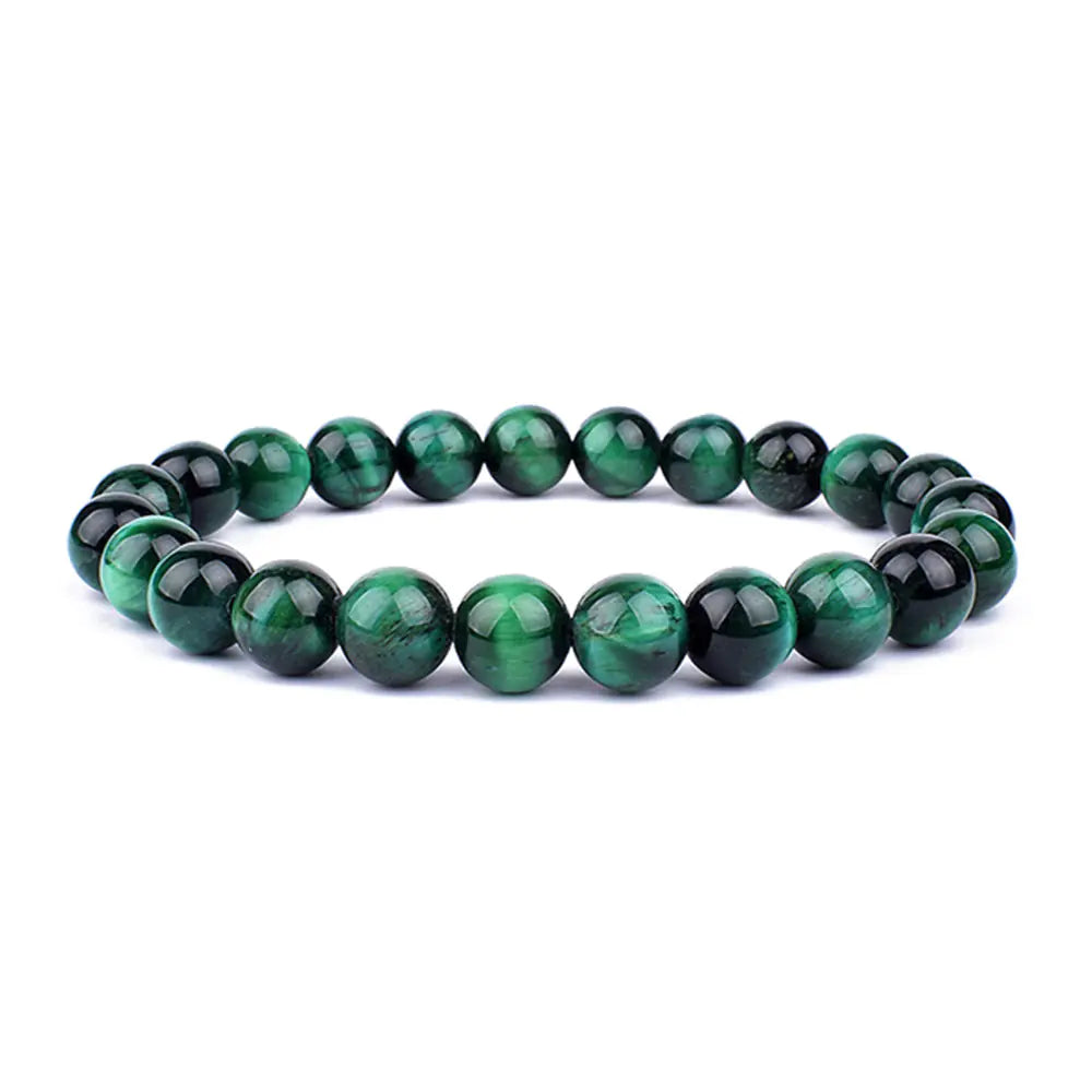 Natural Green Tiger Eye Bead Bracelet - Wholesale Stock