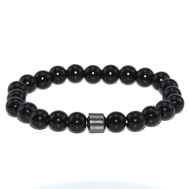 8MM Tiger Eye Stone Bead Bracelet for Men