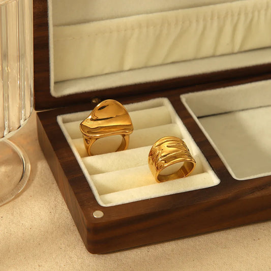 18K Gold Plated Stainless Steel Ring