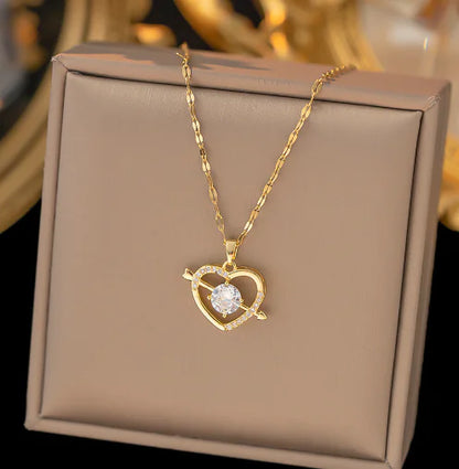 52 MODELS of colorfast Titanium Steel Necklace for Women - Elegant Design