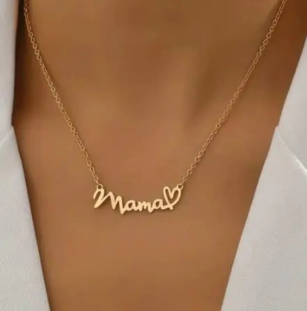 Mom's Heart Pendant Necklace (One Piece)