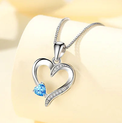 Collier pendentif Sacré-Cœur en argent sterling (une pièce)