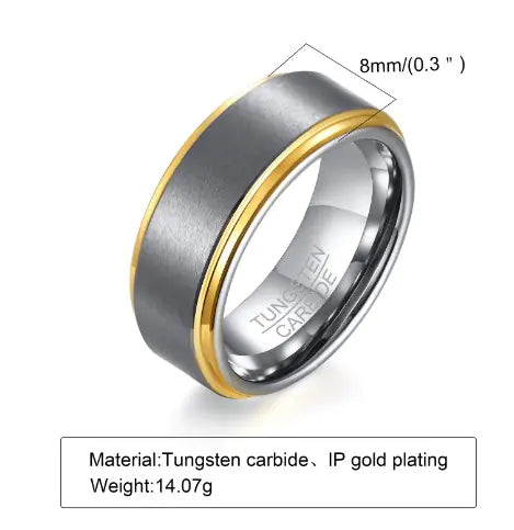 Bague en acier tungstène pour homme : un accessoire élégant