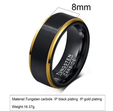 Bague en acier tungstène pour homme : un accessoire élégant