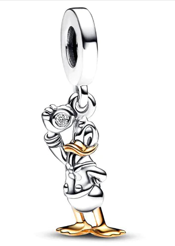 Uncle Scrooge Charm - 925 Silver Bead Accessory (One)