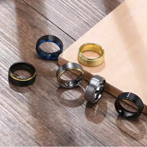 Bague en acier tungstène pour homme : un accessoire élégant