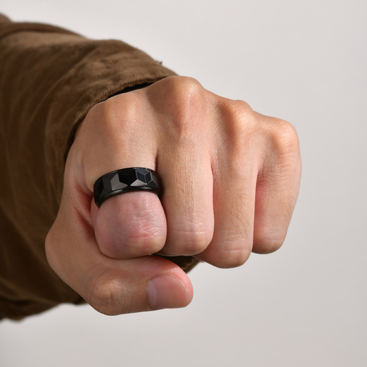 Men's Tungsten Ring - Trendy Fashion Accessory