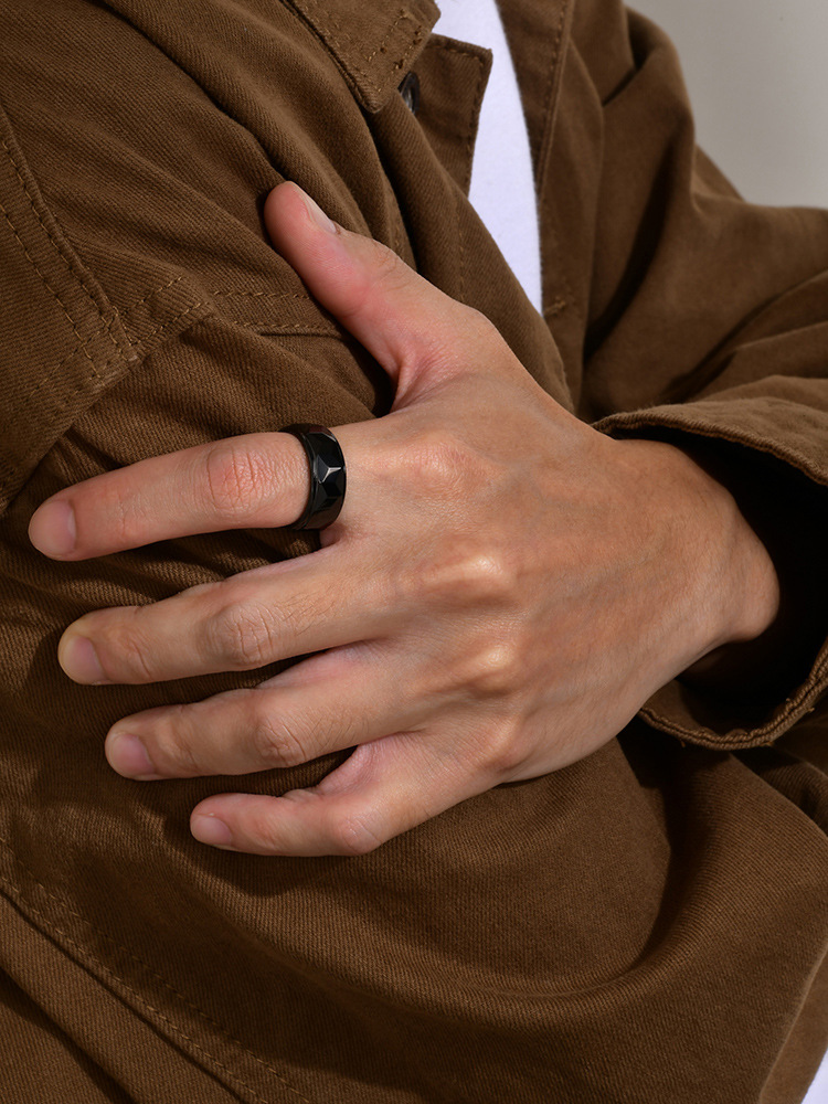 Men's Tungsten Ring - Trendy Fashion Accessory