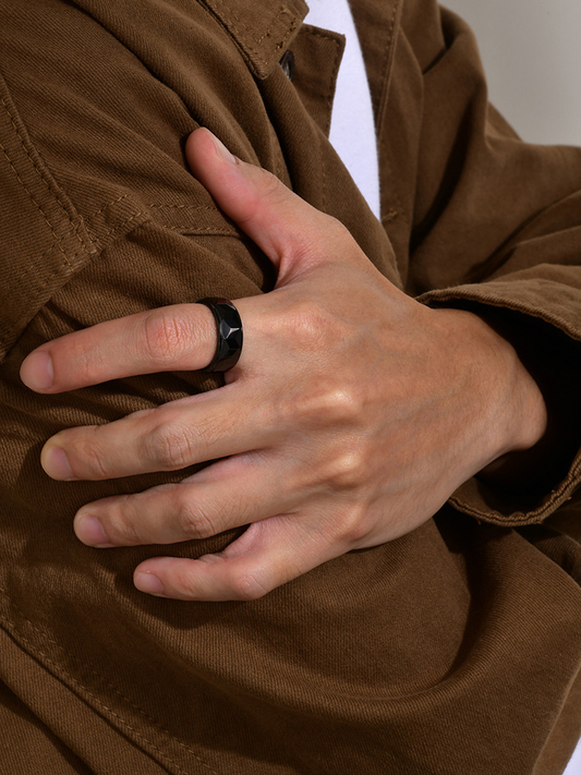 Men's Tungsten Ring - Trendy Fashion Accessory