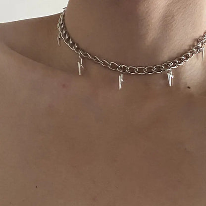 Lightning Necklace - Fashionable Hip Hop Design for Men