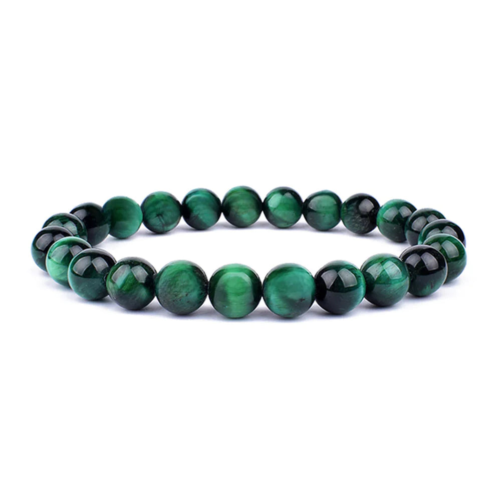 Natural Green Tiger Eye Bead Bracelet - Wholesale Stock