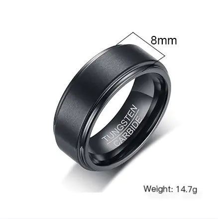 Bague en acier tungstène pour homme : un accessoire élégant