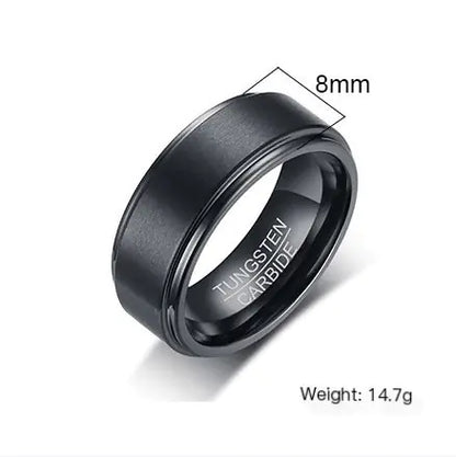 Bague en acier tungstène pour homme : un accessoire élégant