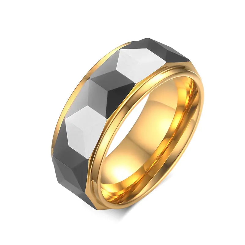 Men's Tungsten Ring - Trendy Fashion Accessory