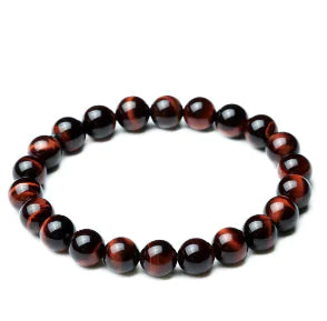 Red Tiger Eye Anti-Fatigue Gemstone Bracelet (Single)